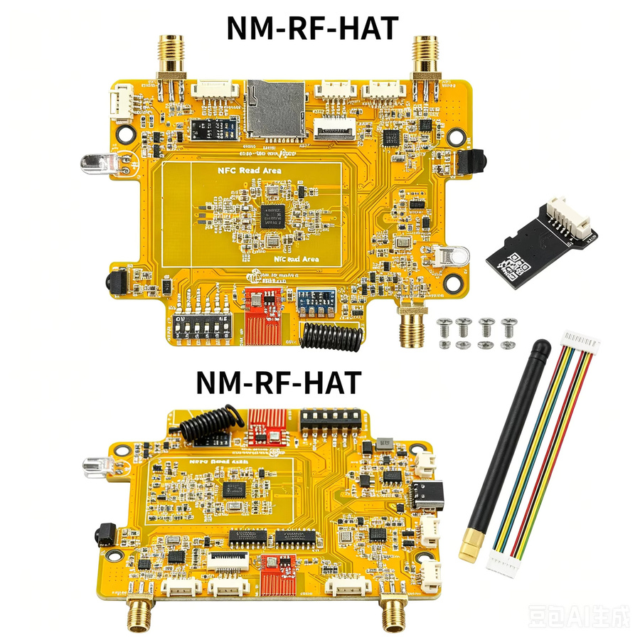 Heltec Automation NM-RF-Hat Drahtloses Multiband-Kommunikations-Erweiterungsmodul für ESP32 Bruce CYD CC1101 nRF24 PN532 Infrarot TX RX 433M OOK in Multicolor - Bild 2