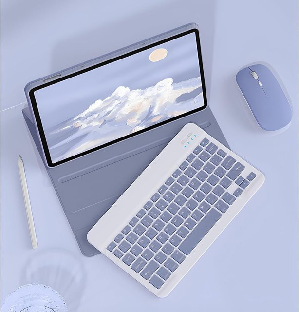 Lenovo Tastaturhülle für Tab Plus und Pad Studio TB351FU/XU 11,5 Zoll mit Bluetooth-Tastatur und Maus in Schwarz und Multicolour mit Hintergrundbeleuchtung - Bild 1