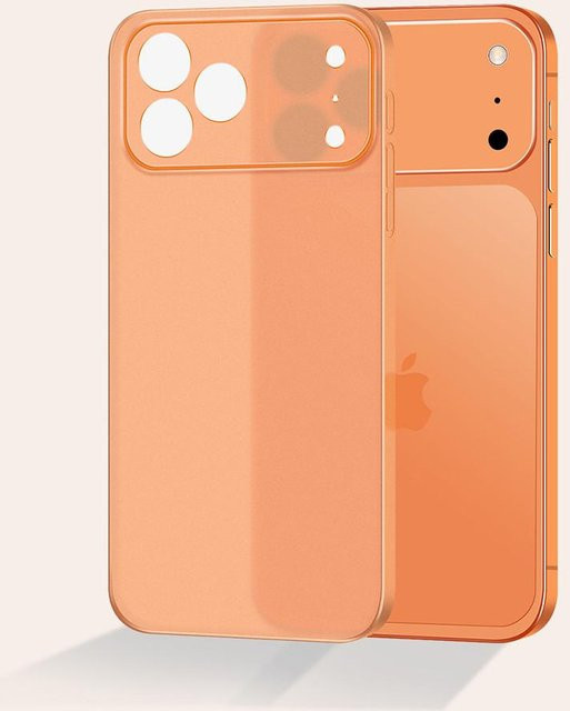 Ultra-dünne Schutzhülle für iPhone 17 Pro Max und iPhone 17 Air Pro Max von YULIN-003, Matt Transparentes PP Hartschalen-Cover in Orange - Bild 1