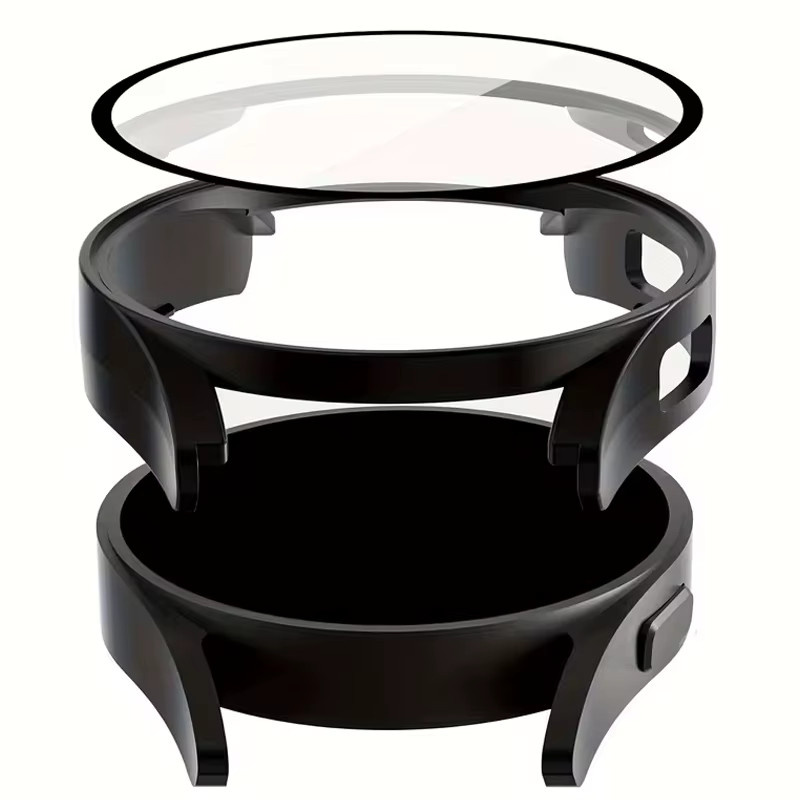Samsung Uhrenzubehör, Hülle und Displayschutz, Silikon, Schwarz, Unisex - Bild 2