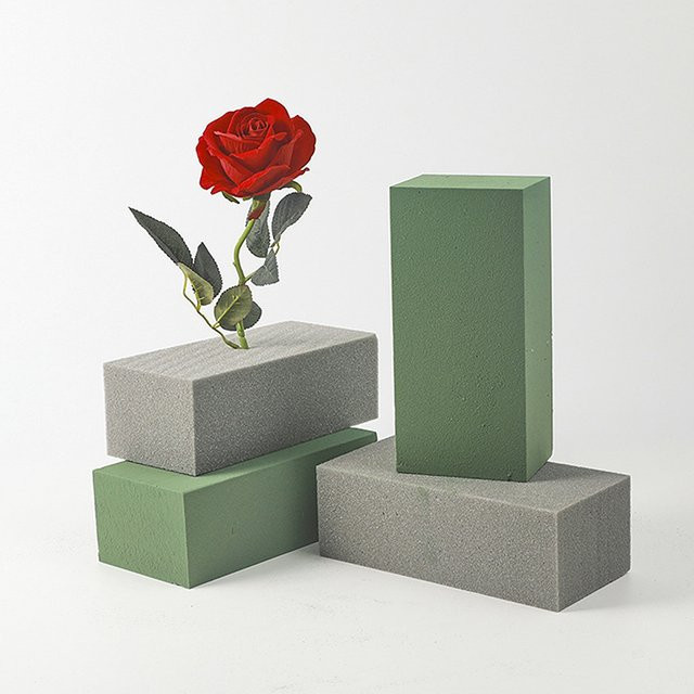 JETTING Trockener Blumenschaum für künstliche Blumen und Floristenblöcke, Grau, Rechteckig - Bild 1