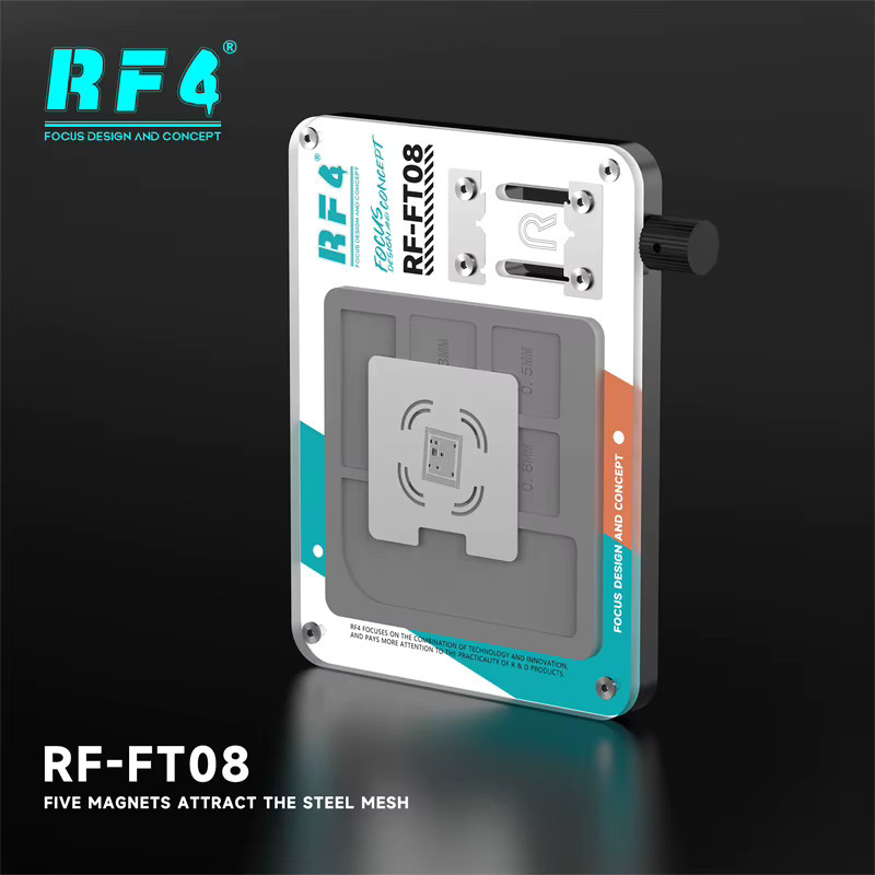 RF4 RF-FT08 Multifunktionale Reparatur-Arbeitsmatte für Mobiltelefone, CPU und IC-Präzisionskomponenten mit Halter und Lötwerkzeug - Bild 2