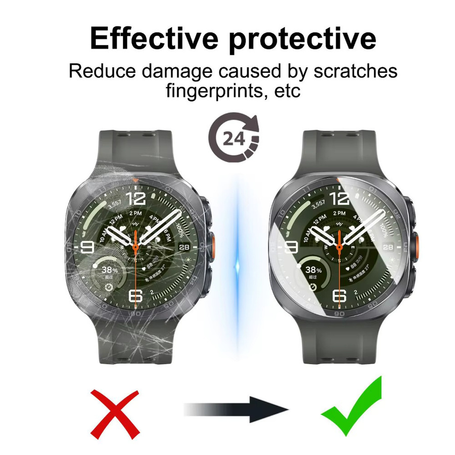 Samsung Displayschutzfolie für Galaxy Watch 9 40mm 44mm Ultra 2, transparent - Bild 5