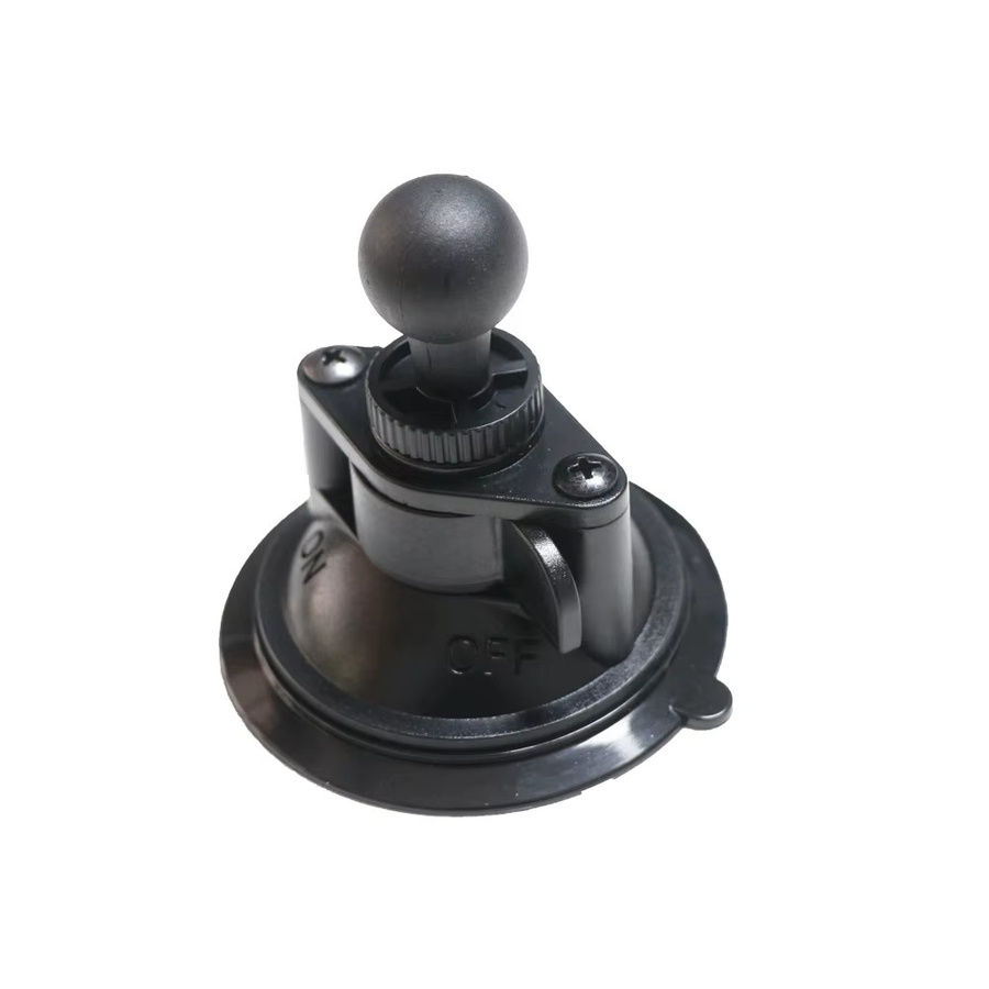 Auto-Saugnapf-Halterung mit 8,5 cm Saugnapf und 1/4 Zoll Kugel-Adapter für GoPro Hero 13 12 11 9, DJI OSMO Action 4 3 und Insta360, Farbe: Schwarz - Bild 2