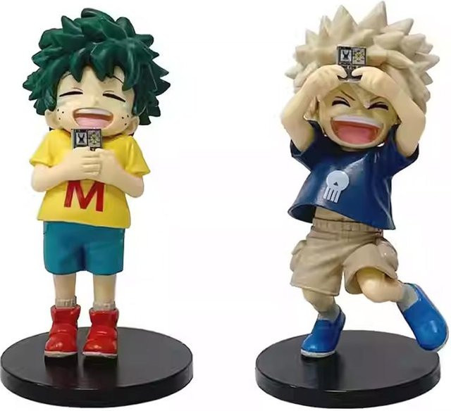 Yiran toy 1 My Hero Academia Izuku Midoriya Katsuki Bakugo Figur, 12cm, ab 3 Jahren - Bild 1