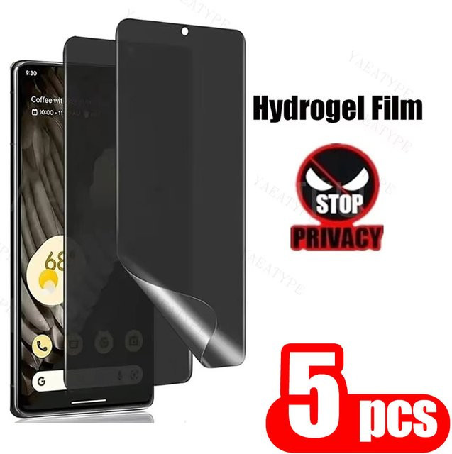 Anti-Spy Hydrogel Displayschutzfolie für Samsung Galaxy S25 Ultra S24 S23 S22 S25 FE S24 FE 5G mit voller Abdeckung, transparent - Bild 1