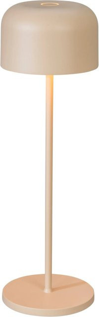 Konstsmide Lille LED-Akku-Tischleuchte aus Aluminium in Sandfarben, dimmbar, Höhe: 36 cm, Durchmesser: 11 cm - Bild 1