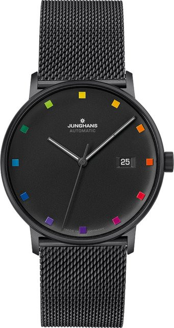 Junghans Herrenuhr Form A Bauhaus Edition, Automatik, Edelstahl, 39 mm - Bild 1