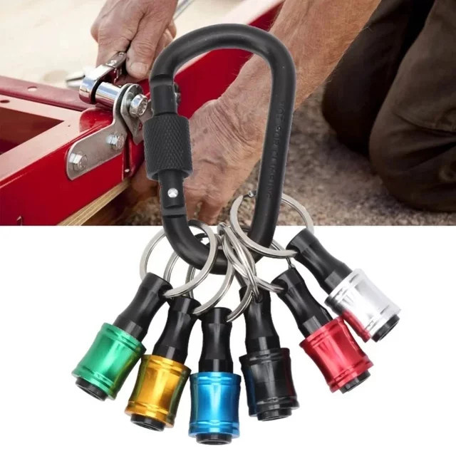 Multicolor Schlüsselanhänger Schnellwechsel-Verlängerungsstange mit 1/4 Zoll Sechskantgriff und Umschaltstange als Werkzeugsatz - Bild 1