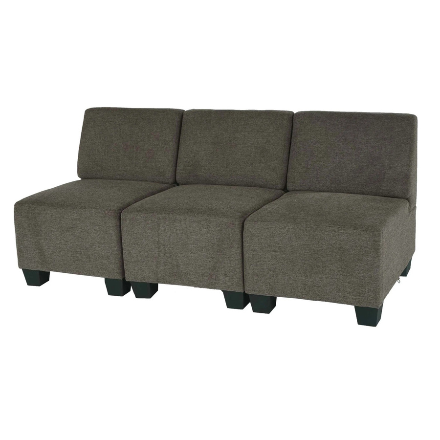 MCW Modular 3-Sitzer Sofa Moncalieri in Braun ohne Armlehnen mit Stoffbezug, B/T/H: 171 x 72 x 76 cm - Bild 2