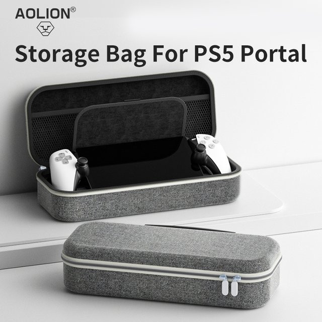 Aolion Schützende EVA-Aufbewahrungstasche für die Playstation Portal Konsole in Grau - Bild 1
