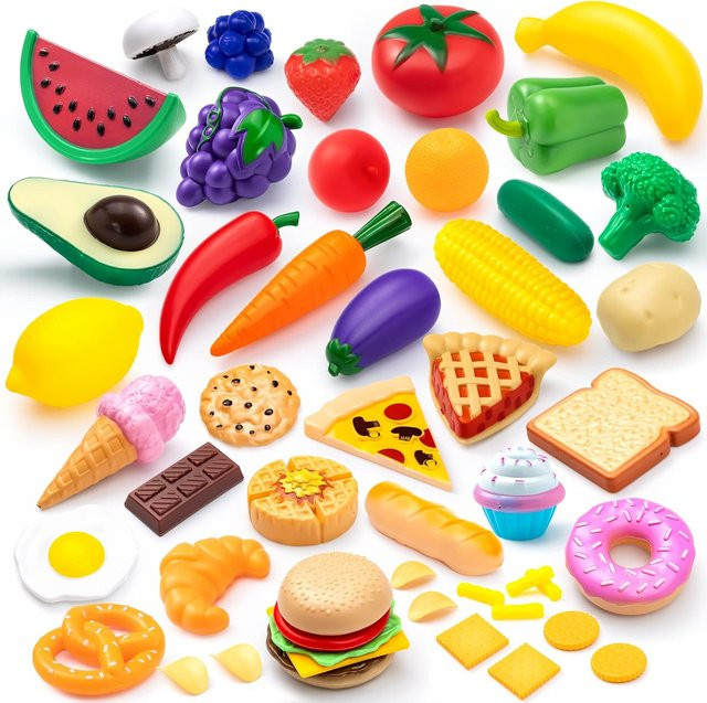 Discover Intime Küchen-Spielzeugpaket, Kunststoff, 50-teiliges Set, Gelb - Bild 1