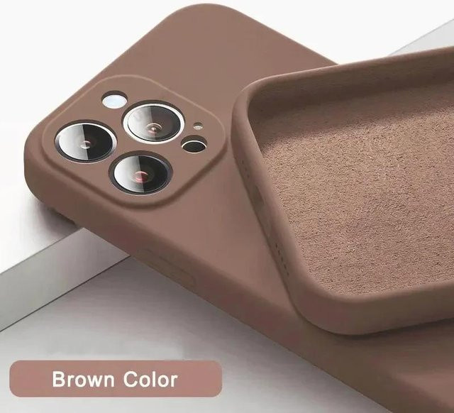 ASTUBIA Silikon Schutzhülle für iPhone 15 Pro in Braun - Bild 1