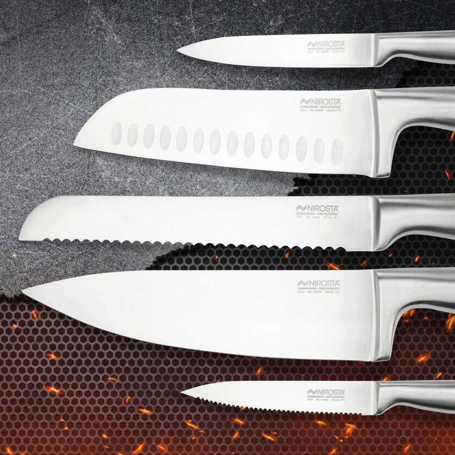 Nirosta Messer-Set Star, 5-teilig, Silber - Bild 2
