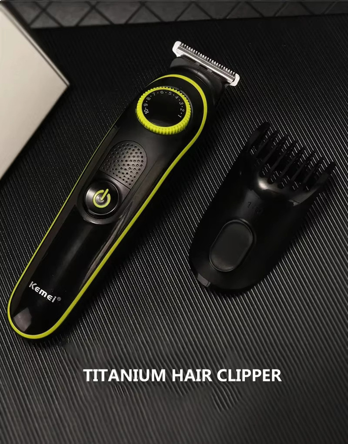 Kemei Haarschneider KM-696, Herren-Trimmer, Schwarz - Bild 3
