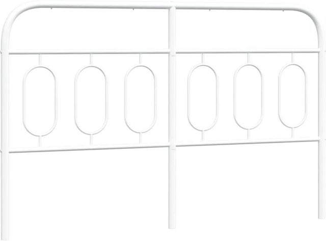 vidaXL Ersatz-Kopfteil aus Metall in Weiß für 150x200 cm Bettgestelle - Bild 1