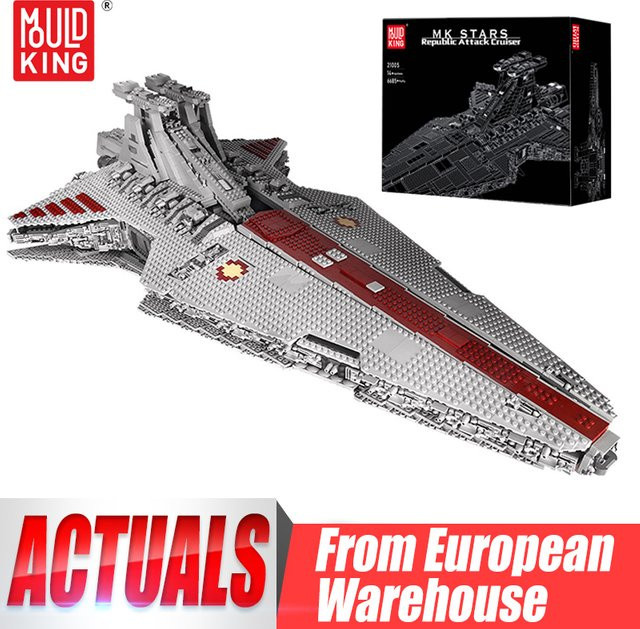 Mould King Star Plan Republic Attack Cruiser Star Destroyer Modellbausatz - Bild 1