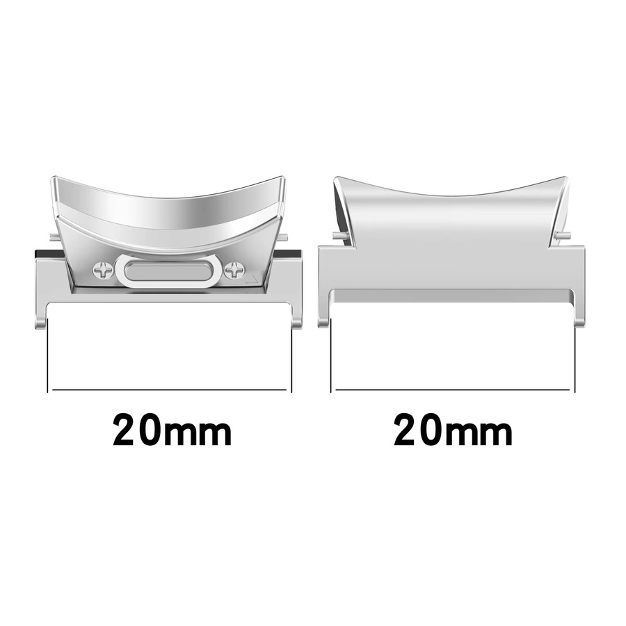 CAOWTAN Uhrenarmband-Adapter Edelstahl, Silber, Samsung Galaxy Watch - Bild 1