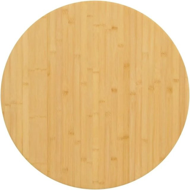 vidaXL Tischplatte aus Bambus, lackiert, Durchmesser: 70 cm, Höhe: 2,5 cm - Bild 1