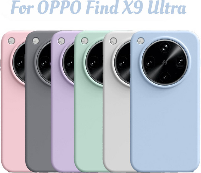 Stoßfeste Weiche Flüssigsilikonhülle in Macaron-Farbe für Oppo Find X9SPro X8S+ X7 Ultra Pro, Hautfreundliche Schutzhülle in Weiß - Bild 1