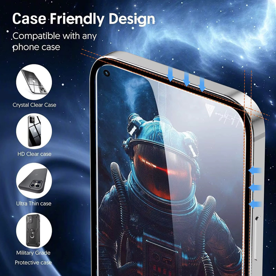 Anti-Spionage Displayschutz aus gehärtetem Glas für OPPO Realme 8 Pro in Transparent - Bild 5