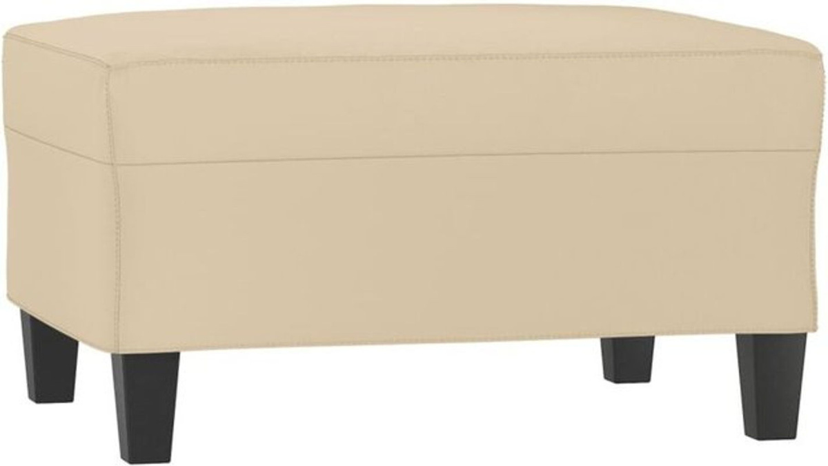 Modern Polsterhocker vidaXL aus Mikrofaser in Beige, B/T/H: 70 x 55 x 41 cm - Bild 1