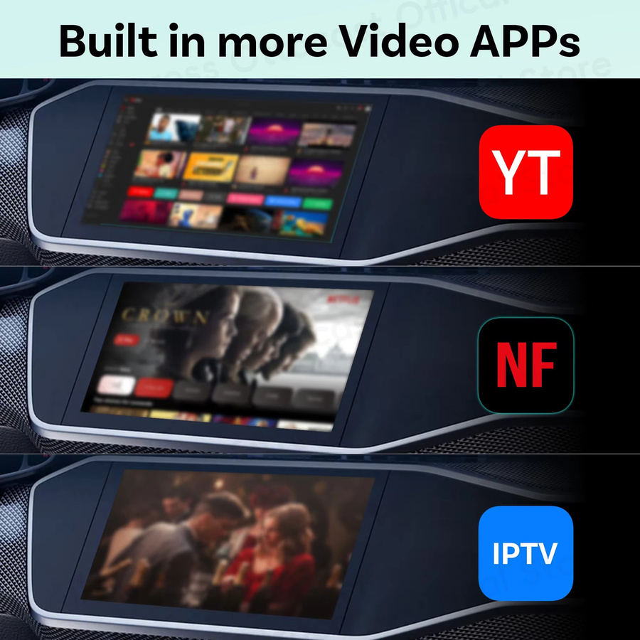 OTTOCAST Play2Video Express Wireless CarPlay und Android Auto Adapter für YouTube und Netflix in Schwarz - Bild 3