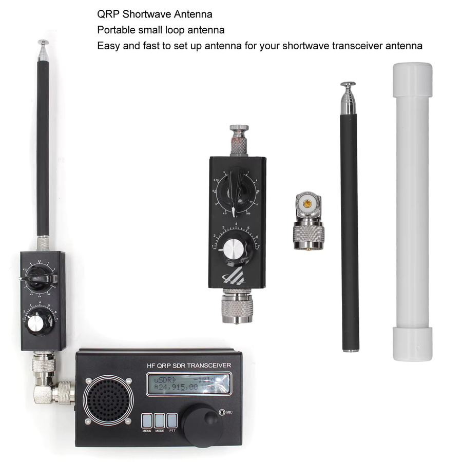 KKMOON Vollband-Tuned-Antenne QRP HF-Kurzwellenantenne für FM und Aviation UV in Schwarz - Bild 4