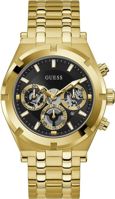 Guess Armbanduhr, Quarz, Edelstahl, Schwarz, 44 mm, Herren - Bild 1