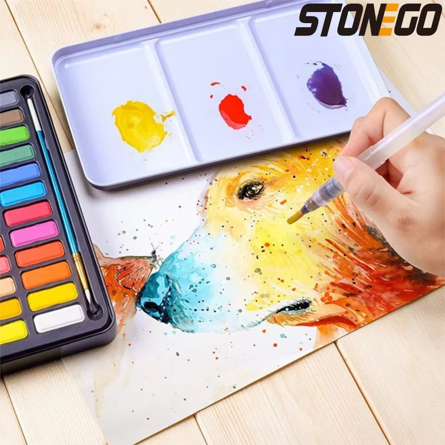 STONEGO Aquarellfarben-Set, Metall, Bunt / Mehrfarbig - Bild 3