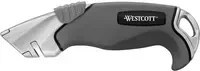 Westcott Sicherheitsmesser ALLOY Cutter aus Aluminium mit Trapezklinge in Grau und Schwarz - Bild 1