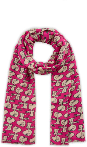 Codello Schal Viskose, Snoopy All Over, pink, Damen, 70x180cm - Bild 1