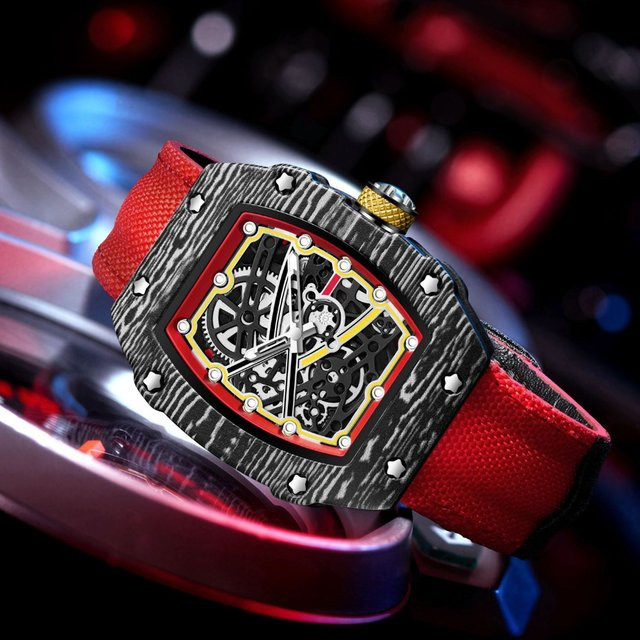 STARPERISH Armbanduhr Tonneau, Quarz, Textil/NATO, Herren - Bild 1