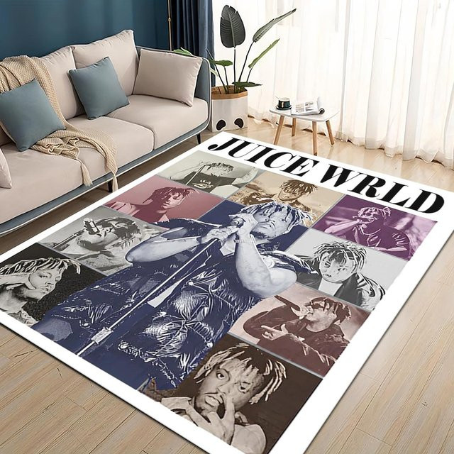 HEISS Juice WRLD 999 Legende Rapper Teppich, rutschfest und waschbar, B/T: 70 x 100 cm - Bild 1