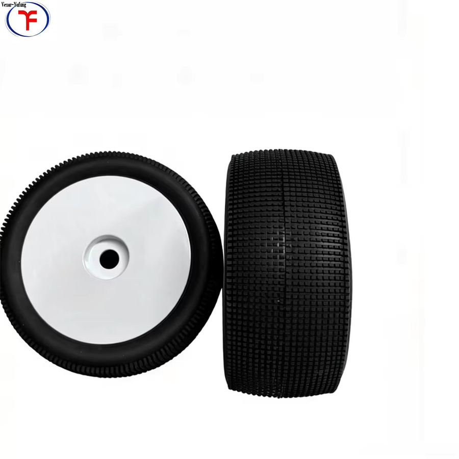 YuFung F802 RC Truggy Räder Reifen, Blau, 17mm Sechskant - Bild 4
