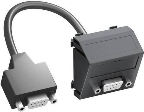 OBO Bettermann Abdeckung Multimediaträger, Grau, B: 4,5 cm, H: 4,5 cm, T: 2,6 cm - Bild 1