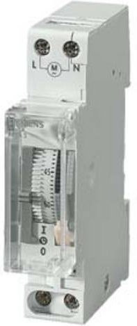Siemens 7LF5300-1 Synchron-Schaltuhr analog, mechanisch, 230 V/AC, weiß, zur DIN-Schienen- oder Wandmontage - Bild 1