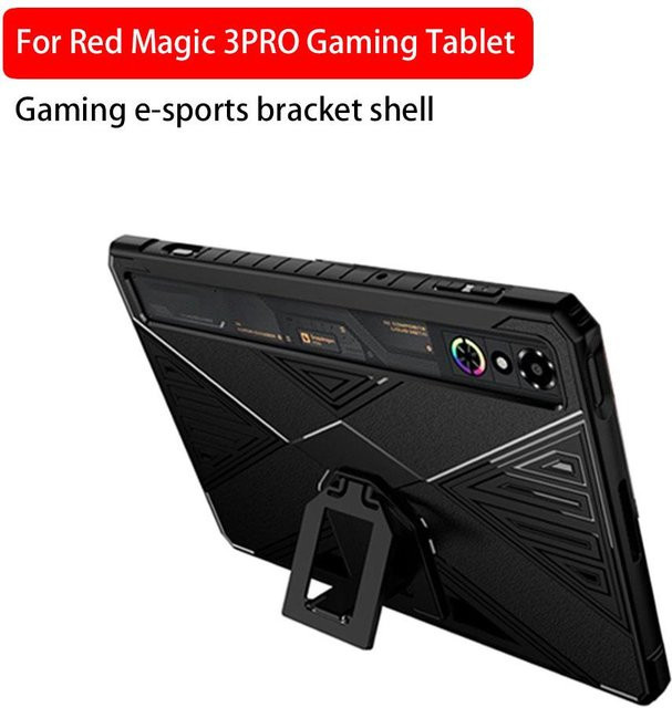 Nubia Red Magic 3 PRO Shockpro Schutzhülle mit Halterung in Schwarz - Bild 1