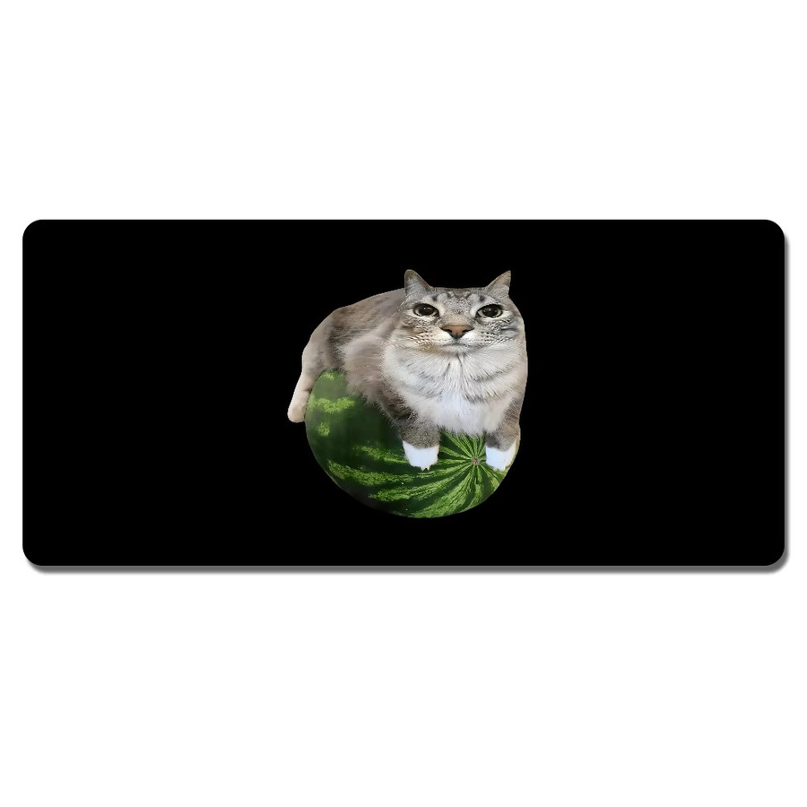 Potdemiel Mauspad Silly Funny Cat M-Meme Z-Zazu Halloween in Schwarz, rutschfest und verdickt für Gaming und Büro - Bild 6