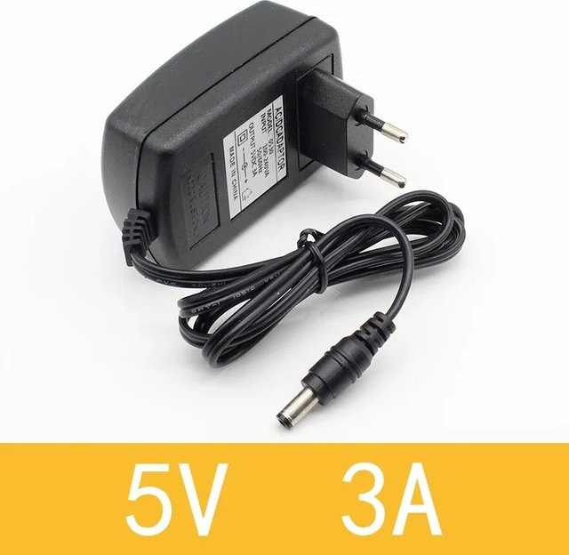 ELECAPITAL AC/DC Adapter 5V 3A 3000mA Netzteil mit 5,5mm Hohlstecker in Schwarz für Android TV Box - Bild 1