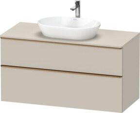 Duravit Waschtischunterschrank D-Neo in Beige Matt mit Schubladen und Türen, B/T: 120 x 55 cm - Bild 1