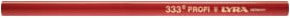 Lyra Zimmermanns-Bleistift 333 oval in Rot mit Graphit, Länge: 24 cm - Bild 1