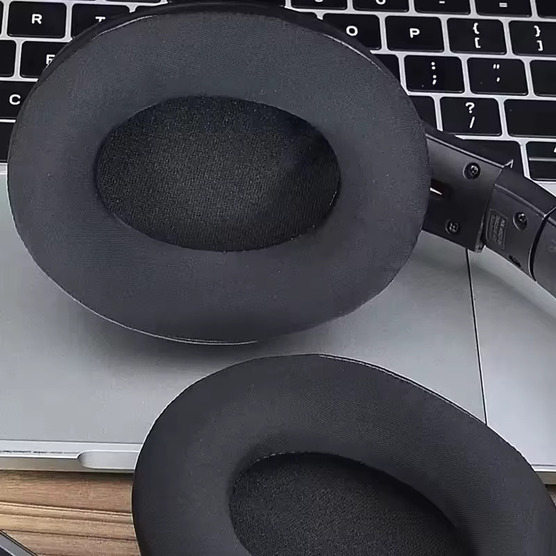 Trig Rain Kühlgel-Ersatz-Ohrpolster in Schwarz für Audio-Technica ATH M50X/M40X und HyperX Cloud/Alpha, Memory Foam Over-Ear Kopfhörer-Polster, 2 Stück - Bild 3