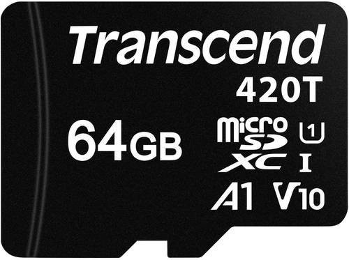 Transcend microSDXC Industrial Speicherkarte 64GB Class 10 UHS-I Schwarz - Bild 1