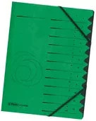 Herlitz Ordnungsmappe Quality mit 12 Fächern für A4, Schwarz und Grün - Bild 1