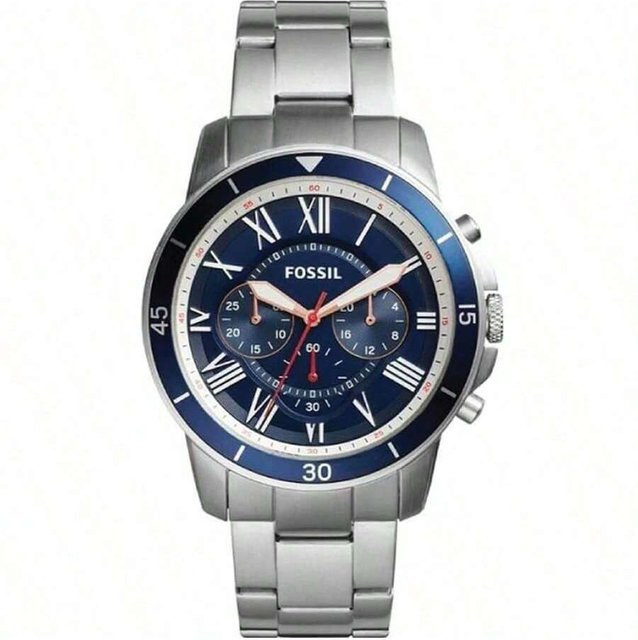 Fossil Armbanduhr Quarz, Edelstahl, Herren, silber - Bild 1