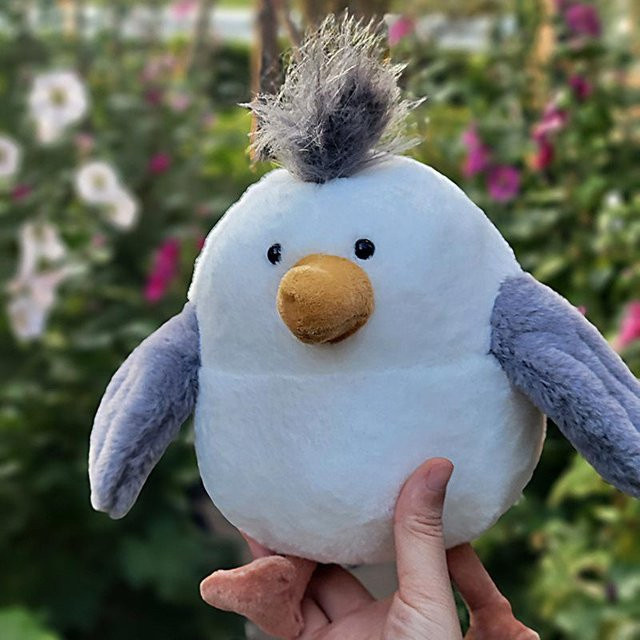JC Chipper Möwe Puppe Plüschtier, 25cm - Bild 1