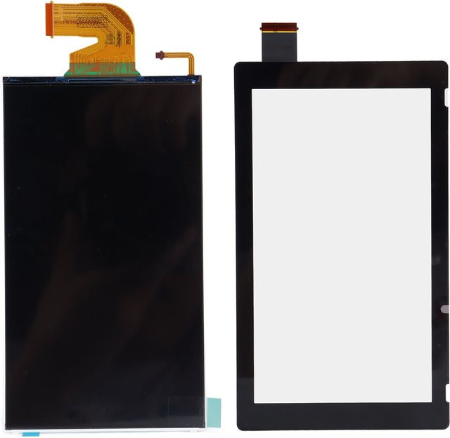 Ersatz-LCD-Bildschirm für Nintendo Switch HAC-001 mit verschleißfestem Digitizer-Touchscreen in Schwarz - Bild 1