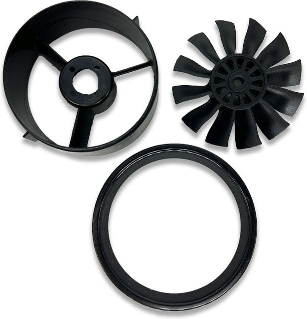 Z-SEN Kanalventilator 5-Blatt 12-Blatt, ohne Motor, für RC EDF Jet Flugzeuge - Bild 1