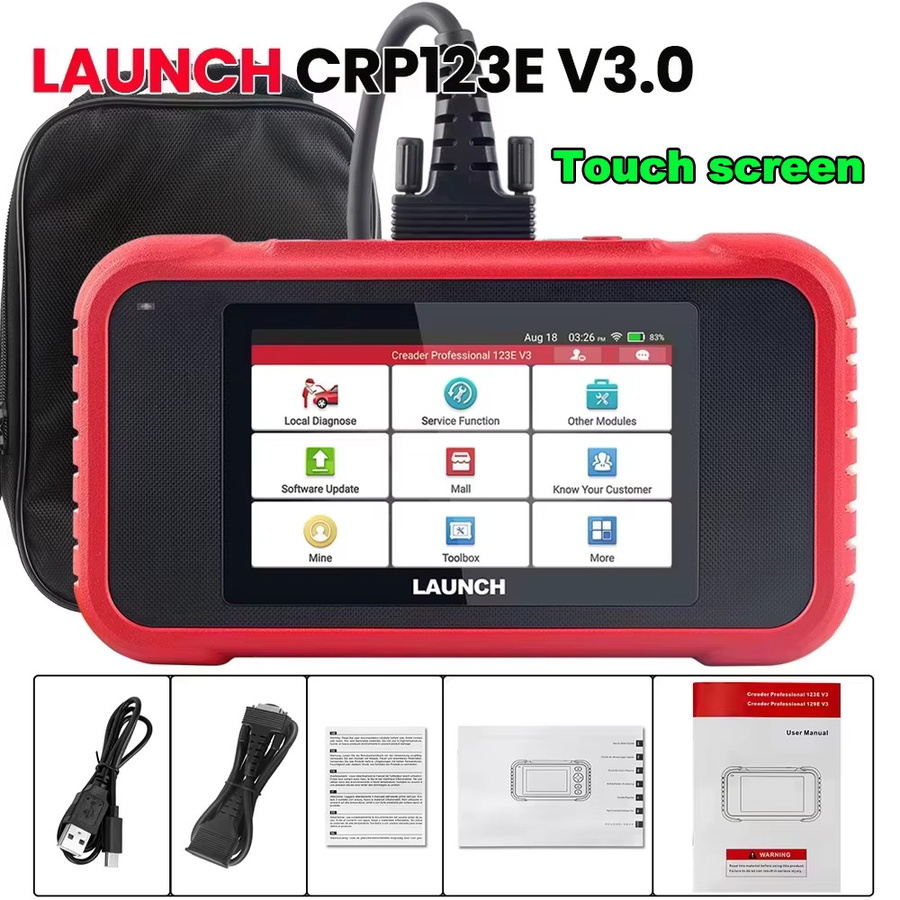 LAUNCH X431 OBD2 Scanner CRP123E V3.0/CRP123I V3.0 Diagnosegerät in Rot mit 7 Reset-Funktionen für Motor, ABS, SRS, AT sowie CANFD & DoIP Unterstützung - Bild 8